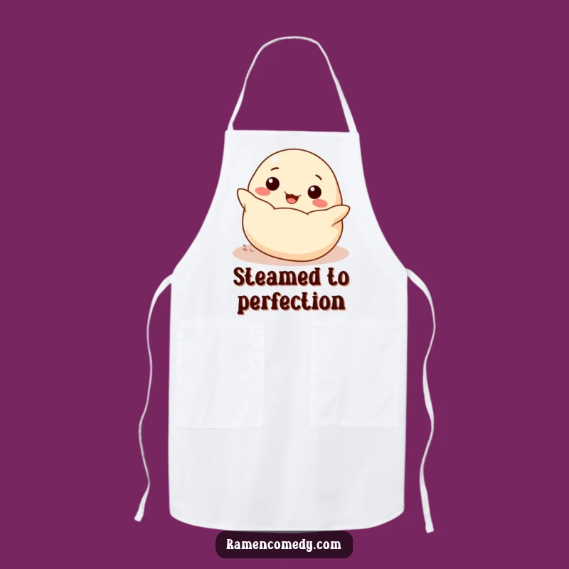 Funny Cheerful Dumpling Rolling Apron - Delightful Kitchen Wear