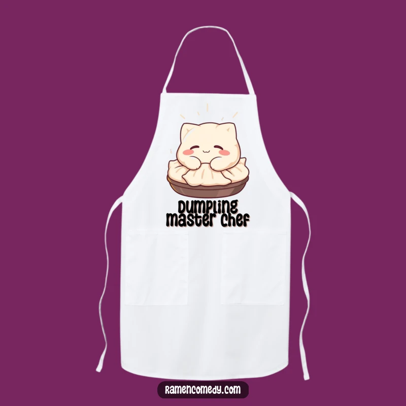 Funny Gyoza Apron: Cook with Comfort and a Napping Character
