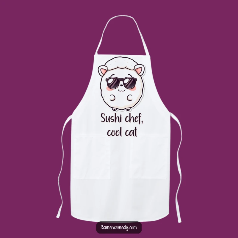 Funny Nori Sheet Sunglasses Apron: Kitchen Fun for Sushi Lovers