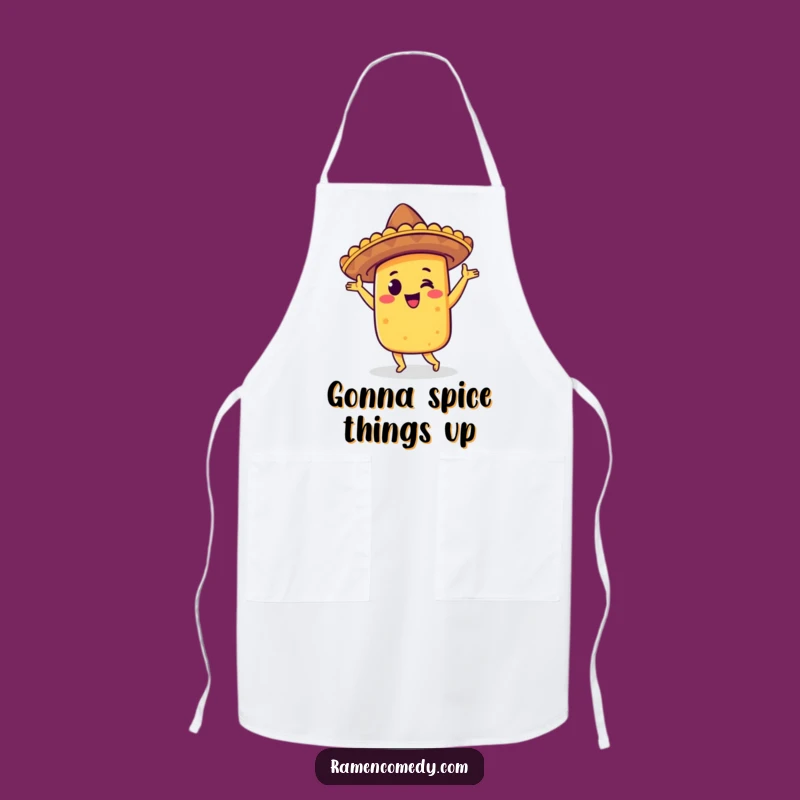 Funny Taco Jig Apron: Festive Character Kitchenware, Great Gift