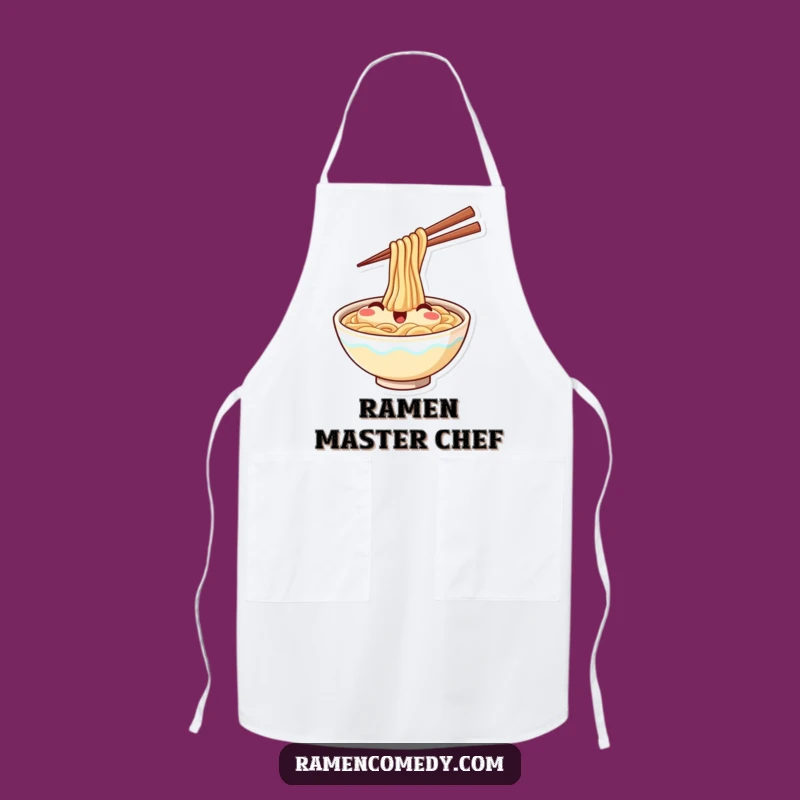 Funny Ramen Apron: Happy Noodles for Kitchen Fun