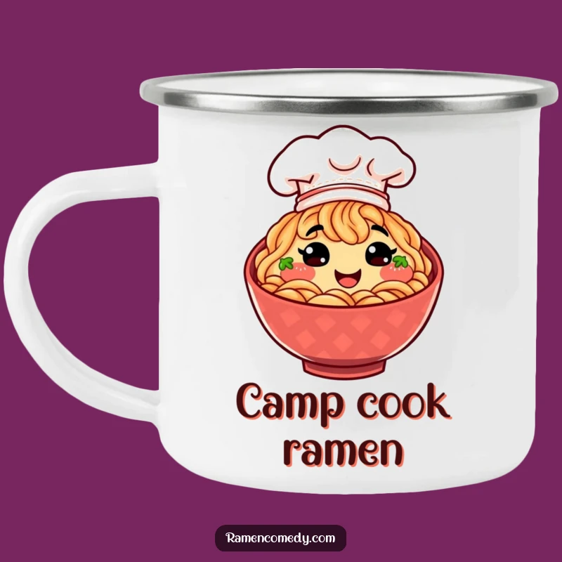 Funny Ramen Chef Trail Mug: Sip Your Noodles Anywhere