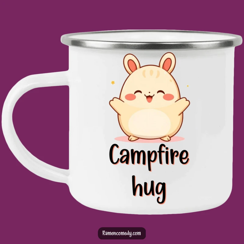 Durable Funny Bao Hug Camping Mug - Warm & Humorous Outdoor Companion