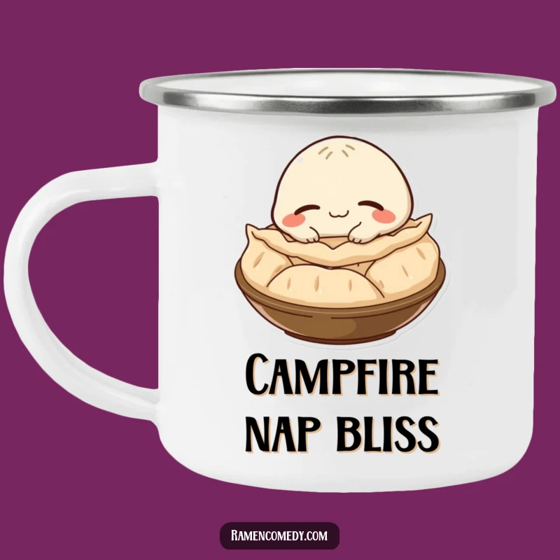 Funny Gyoza Nap Camping Mug: Adventure-Ready Relaxation
