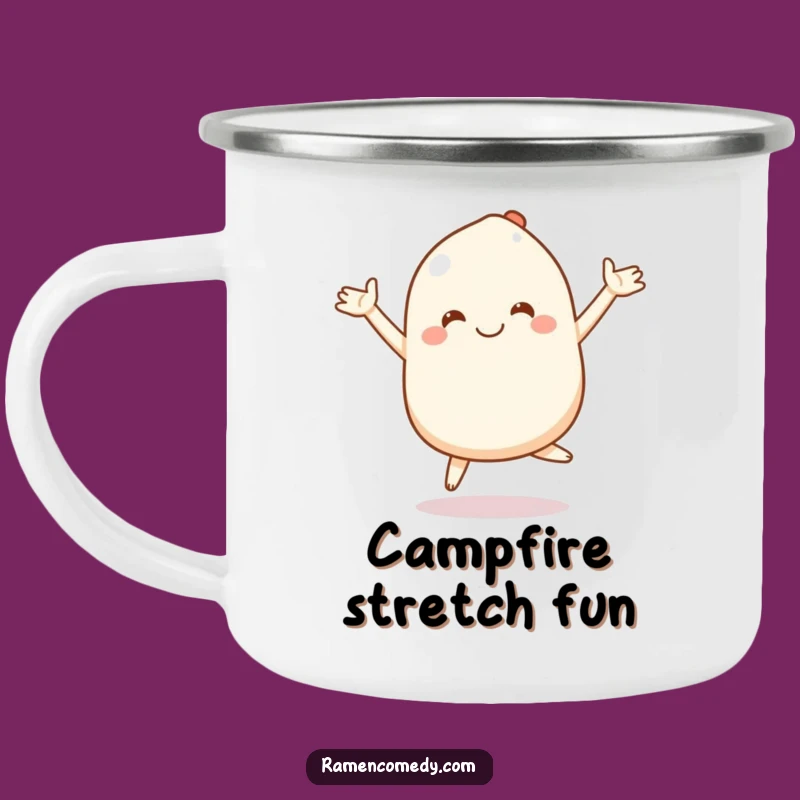 Funny Mochi Camping Mug: Bouncing Adventures - Sweet Outdoor Gift!