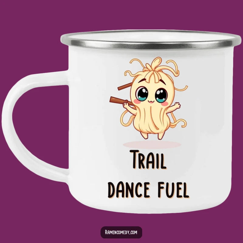 Funny Wiggly Noodle Camping Mug: Dancing Creature Drinkware, Humorous Gift
