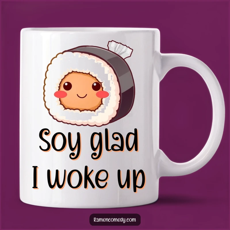 Funny Bashful Sushi Roll Mug Gift: Adorable Japanese Food Art for Sushi Lovers