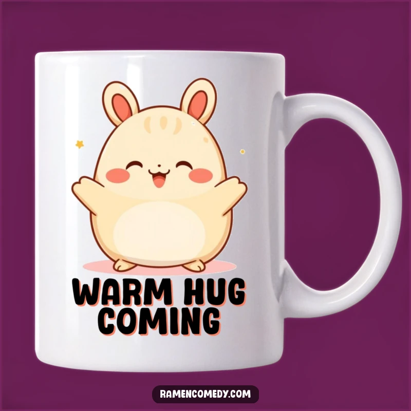 Funny Happy Bao Hug Mug - Cozy & Humorous Comfort Gift for Everyone
