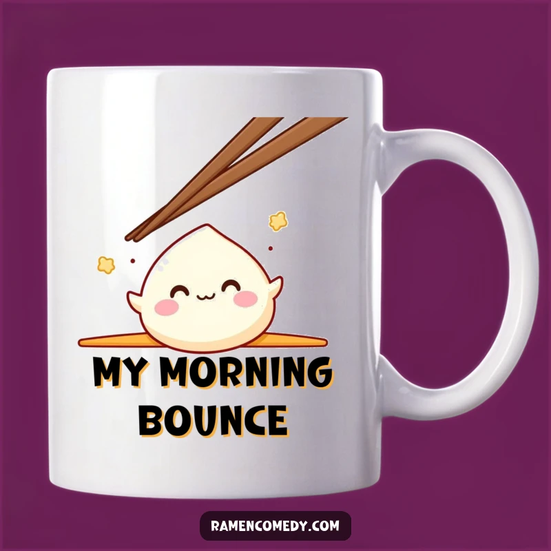 Funny Mochi Bounce Mug: Adorable Japanese Dessert Gift for Foodie Friends