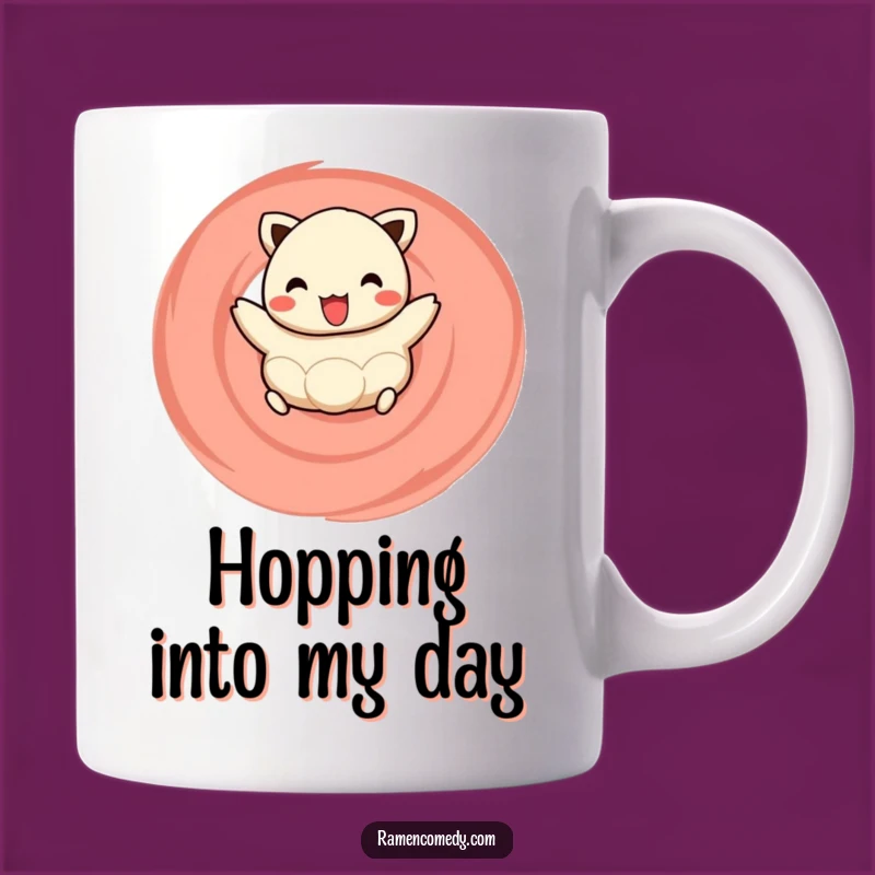 Funny Dumpling Mug: Happy Hopper on Naruto Swirl Gift