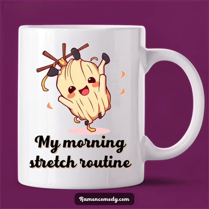 Funny Ramen Noodle Somersault Mug - A Delightful Character Gift!
