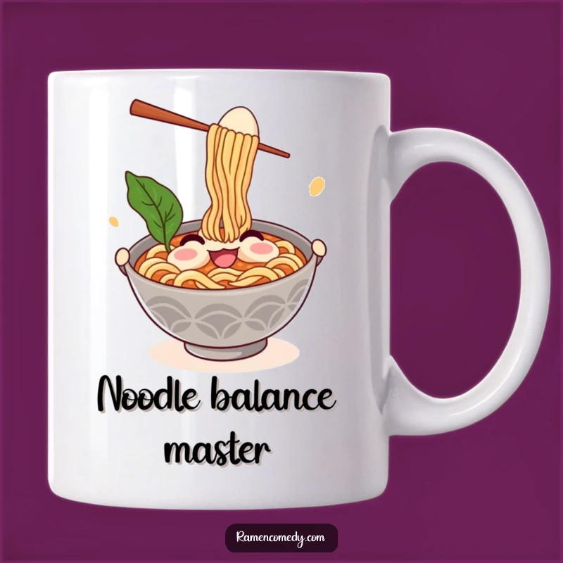Funny Ramen Bowl Mug: Comedic Juggler Ramen Gift for Noodle Lovers