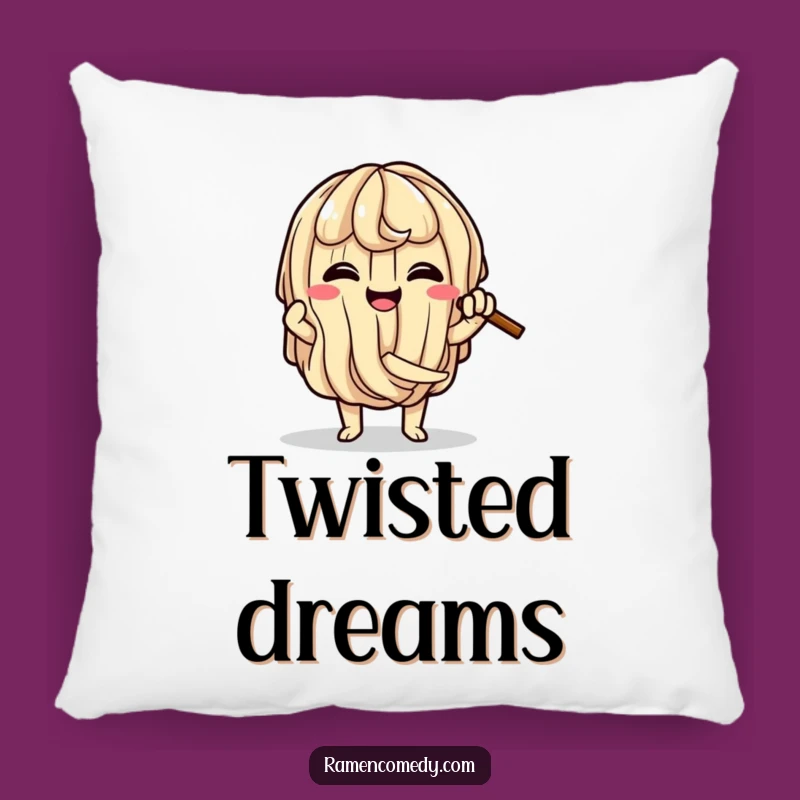 Cozy Funny Ramen Knot Pillow: Soft & Comedic Noodle Accent