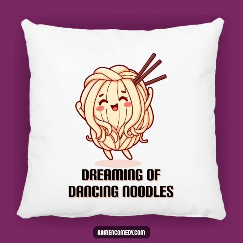 Funny Happy Udon Noodle Pillow: Soft Dancing Character Funny Gift
