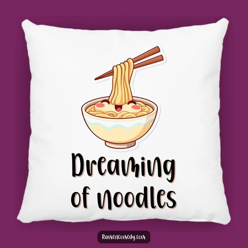Funny Ramen Pillow: Cozy Comfort with Happy Noodles