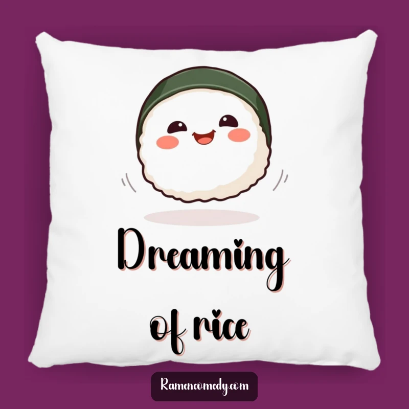 Funny Smiling Sushi Spinning Pillow - Cozy Foodie Accent
