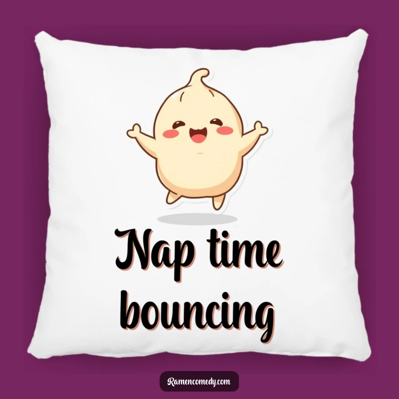 Funny Cheerful Dumpling Bouncing Pillow - Cozy Funny Gift for Foodies