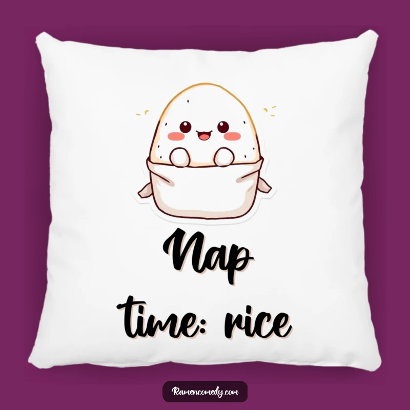 Funny Onigiri Pillow: Cozy Comfort with a Playful Rice Ball Character Design