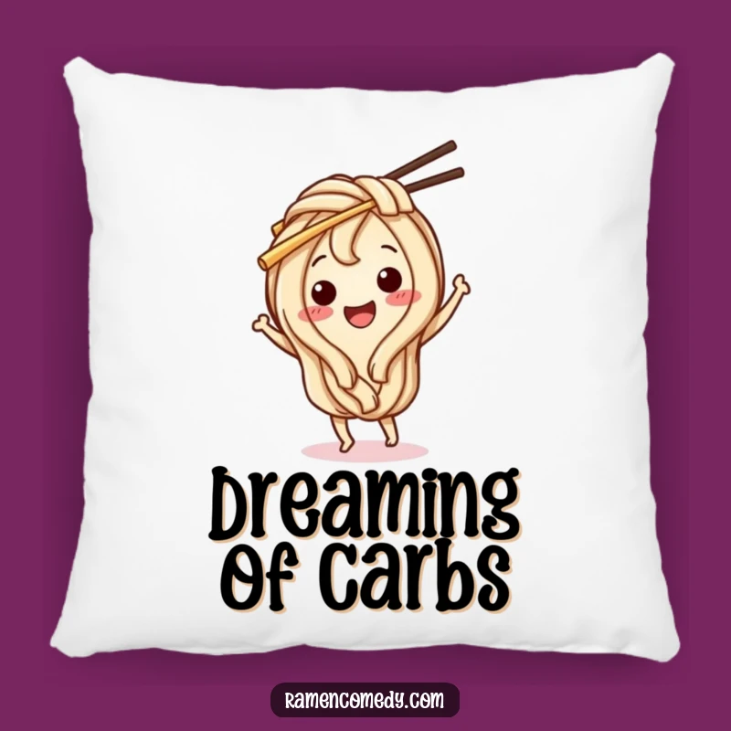 Funny Udon Noodle Pillow: Cozy Comfort with a Dancing Character, a Huggable Funny Gift