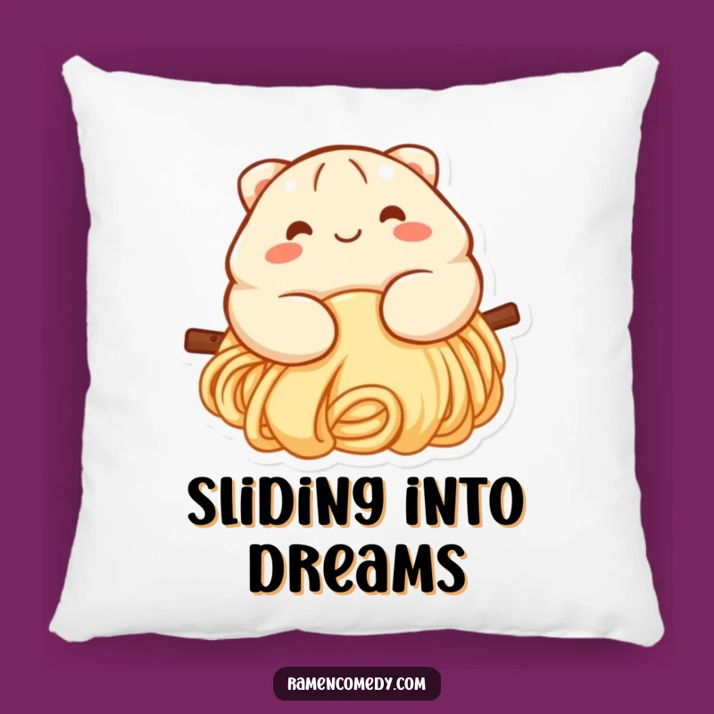 Funny Dumpling Noodle Slide Pillow - Cozy Comfort & Cute Decor