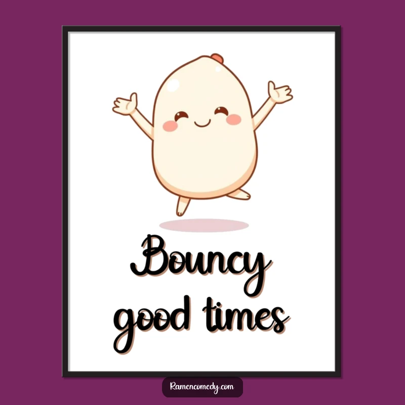 Funny Mochi Digital Art: Instant Bouncing Joy - Kawaii Print Gift!