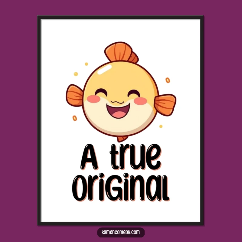 Funny Narutomaki Digital Art: Instant Cheerful Ramen Decor