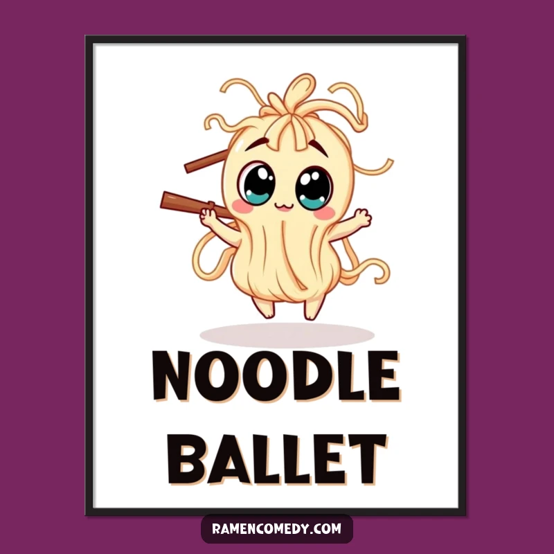 Funny Wiggly Noodle Digital Art: Dancing Creature Printable Decor