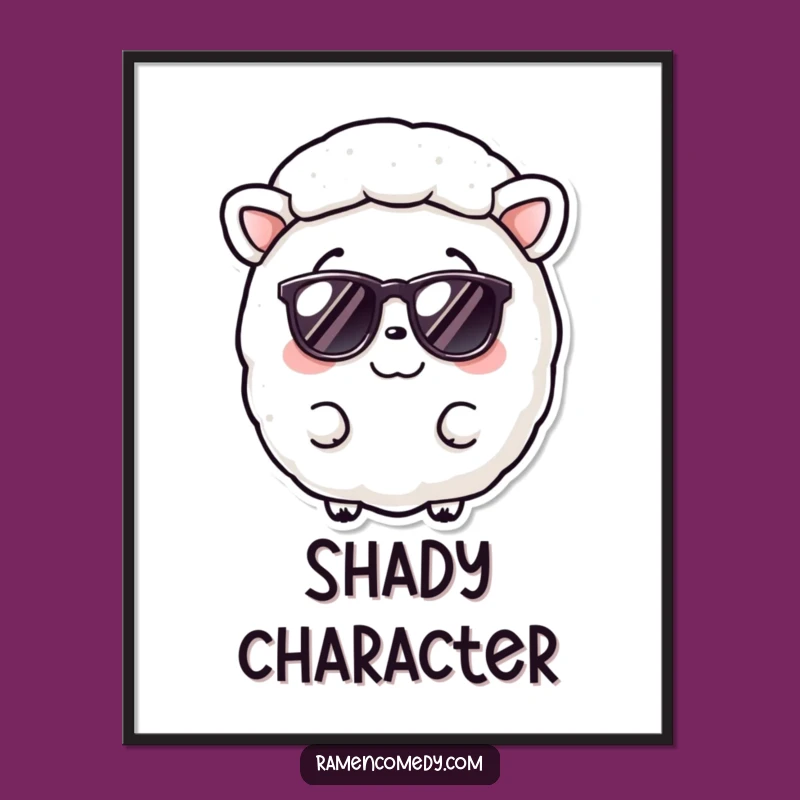 Funny Nori Sheet Sunglasses Digital Art: Instant Cool Sushi Decor