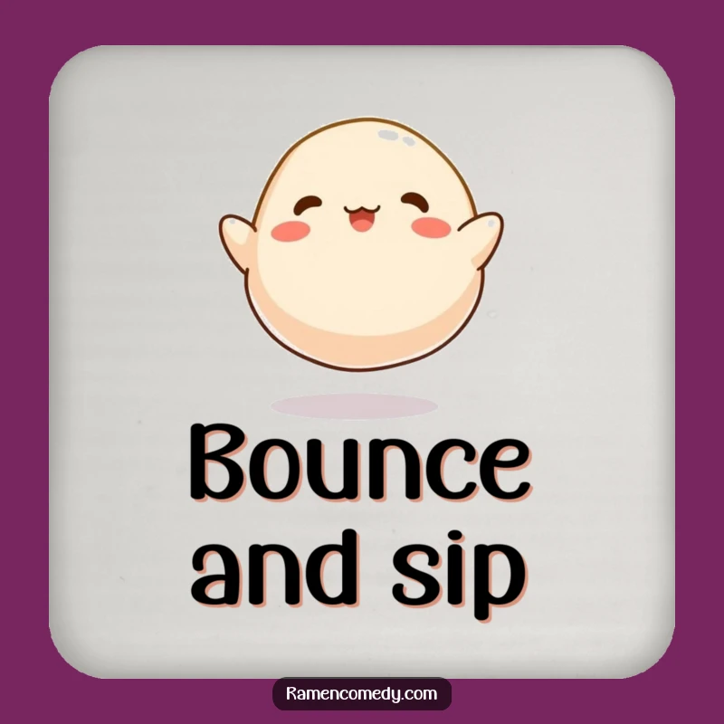 Funny Dumpling Bounce Coasters - Protect Surfaces with Happy Style, Perfect Set Gift!