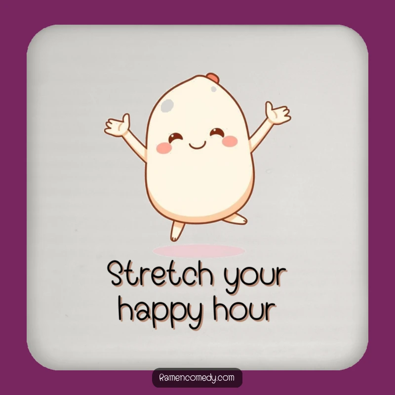 Funny Mochi Coasters: Protect Surfaces with Bouncing Humor - Set Gift!