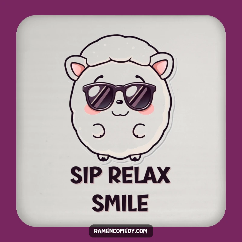 Funny Nori Sheet Sunglasses Coaster: Protect Surfaces with Sushi Style