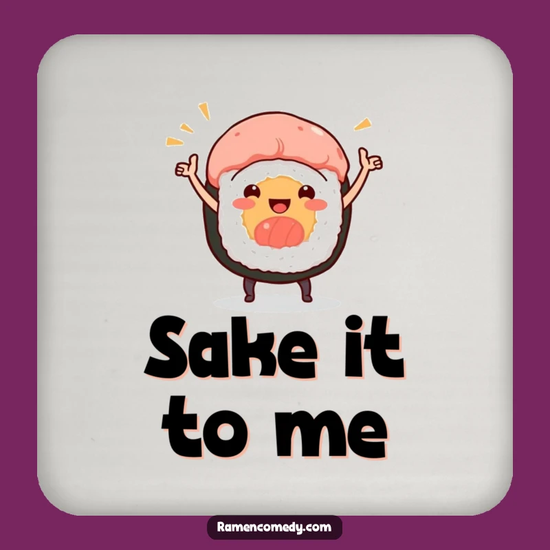 Funny Sushi Dance Coaster: Protect Surfaces with Playful Flavor