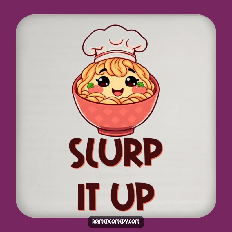 Funny Ramen Chef Coaster: Protect Surfaces with Culinary Charm