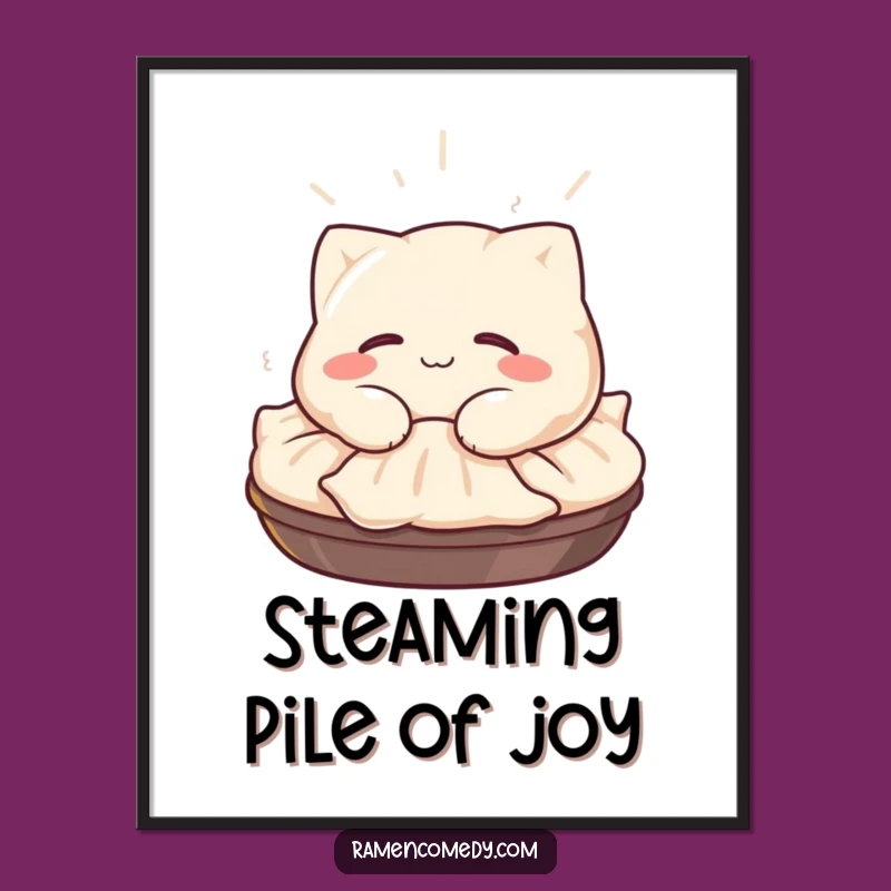 Funny Gyoza Poster: Napping Character Art, a Blissful Funny Gift