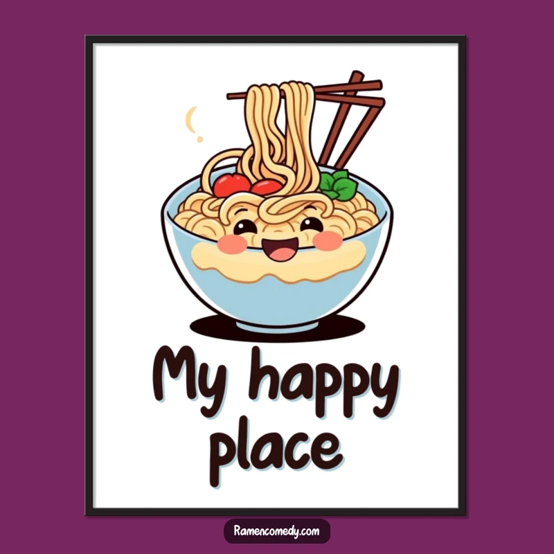 Funny Wiggling Noodle Wall Art: Brighten Your Space with Joyful Foodie Decor Gift