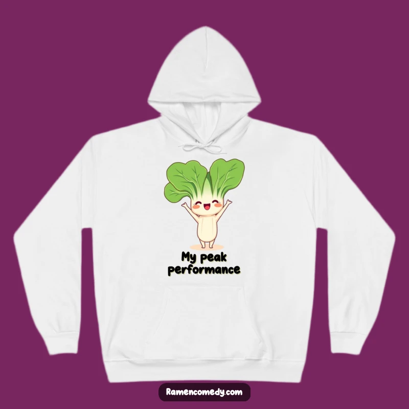 Cozy Funny Bok Choy Headstand Hoodie: Comfort & Fitness Fun Apparel