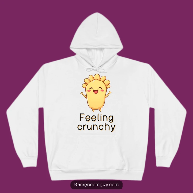 Cozy Funny Tempura Bounce Hoodie: Warmth and Delightful Crunch