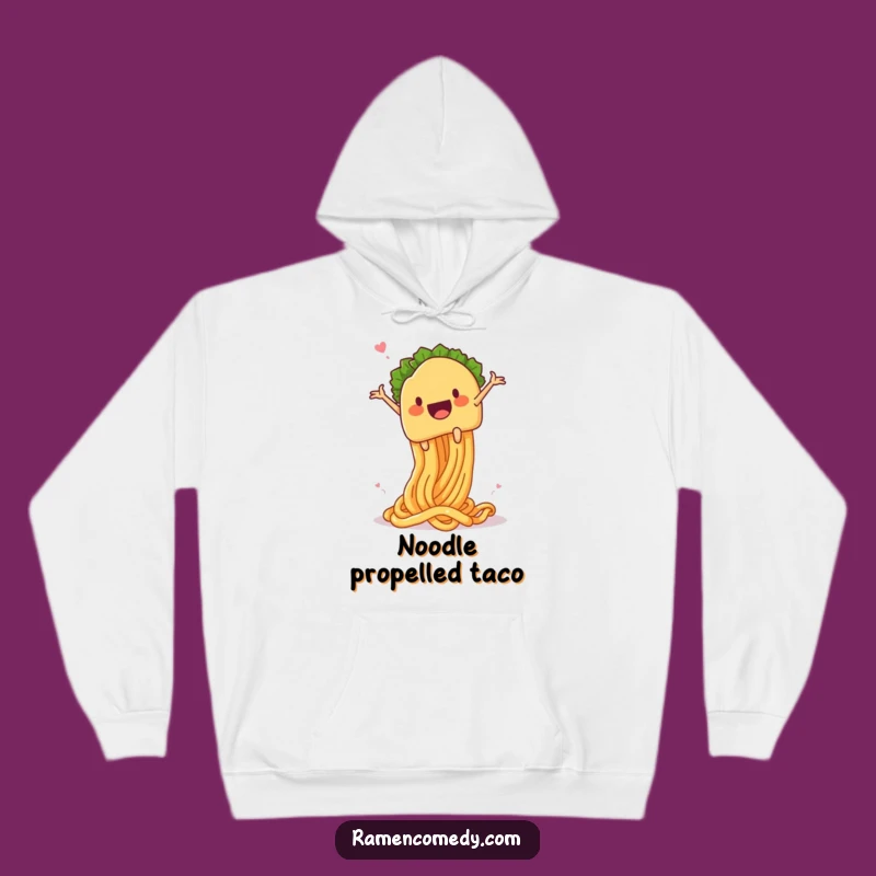 Funny Taco Noodle Launch Hoodie: Stay Cozy with Comical Cuisine!