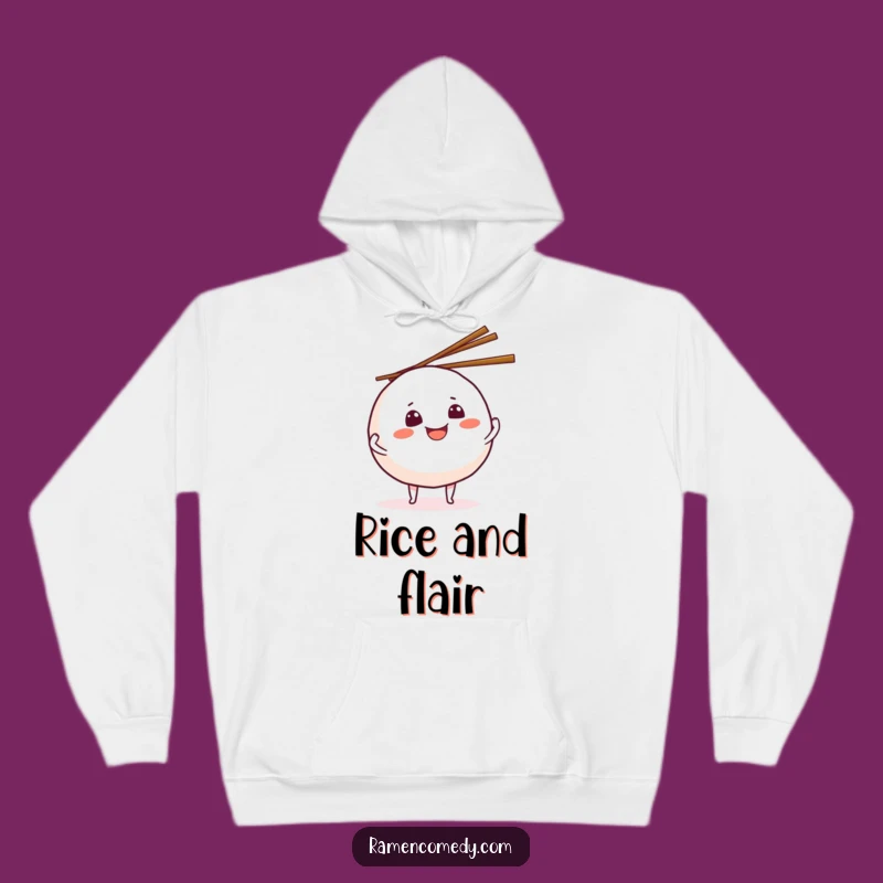 Cozy Funny Onigiri Juggling Hoodie - Warm & Humorous Gift for Food Enthusiasts