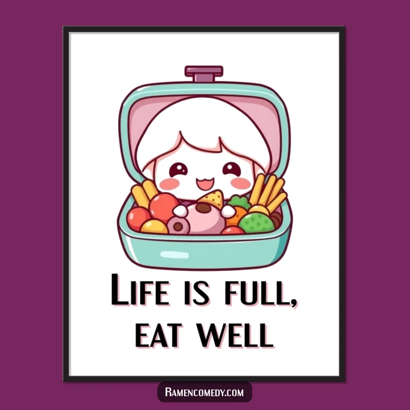 Bento Box Delight Art: Vibrant Free Printable Wall Decor Full of Flavor