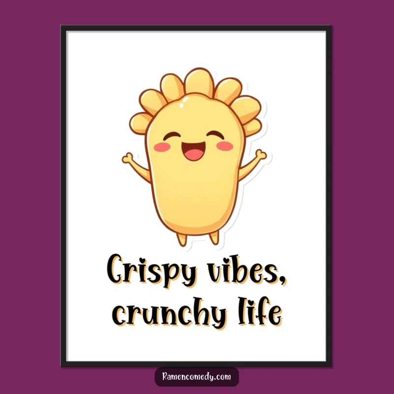Free Printable Wall Art: Bouncing Tempura, Humorous Downloadable Decor