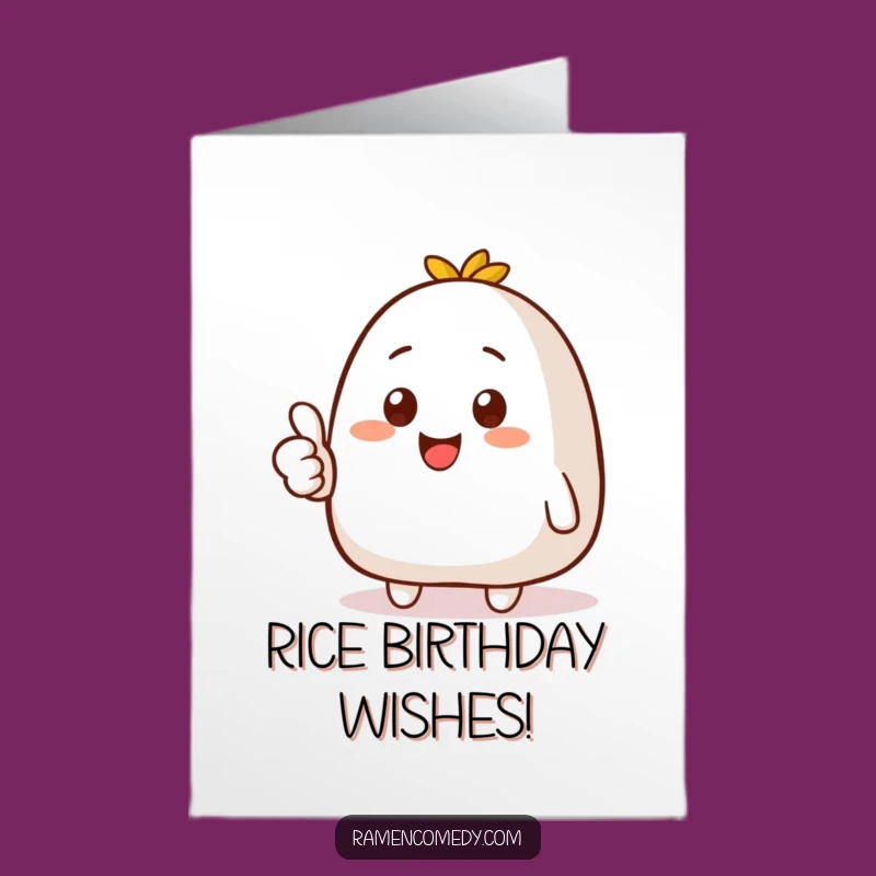 Free Printable Birthday Card: Thumbs Up Onigiri, Awesome Downloadable Gift!