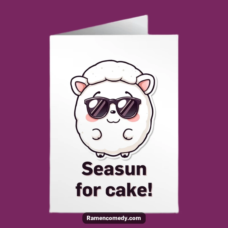 Free Printable Funny Nori Birthday Card: Cool Shades for a Rad Celebration
