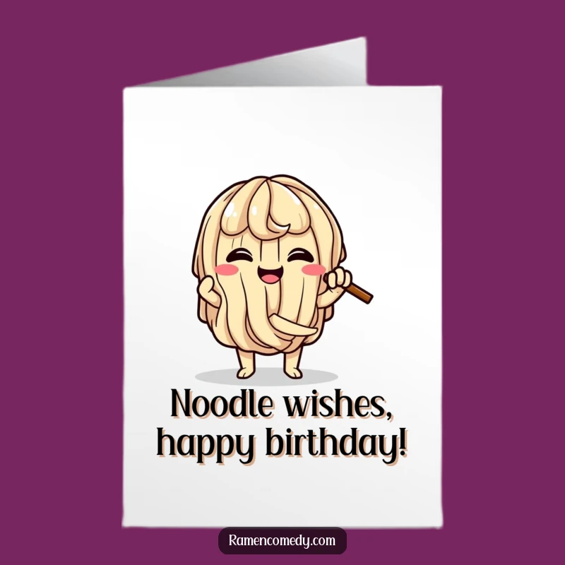 Free Printable Ramen Knot Birthday Card: Tangled Fun for a Funny Downloadable Gift!