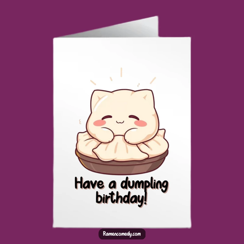 Free Printable Gyoza Birthday Card: Happy Nap Downloadable Funny Gift