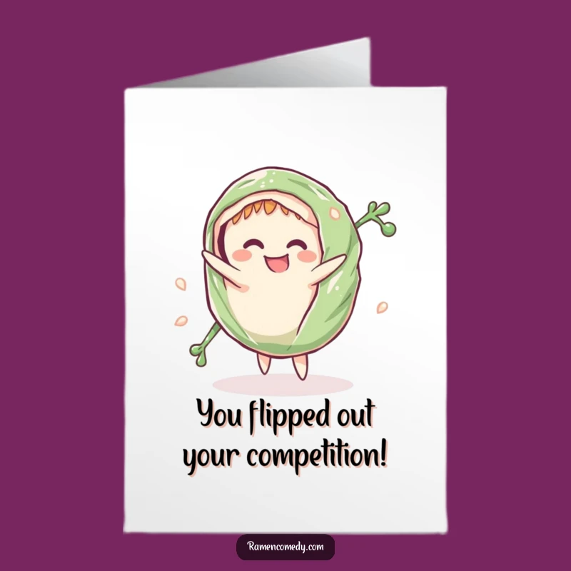 Free Printable Congrats Card: Seaweed Cartwheel - Celebrate With A Flip