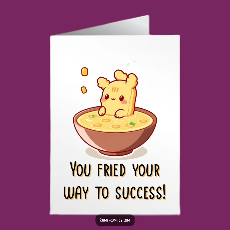 Free Printable Tempura Congrats Card - Relaxing Downloadable Greeting for Achievements