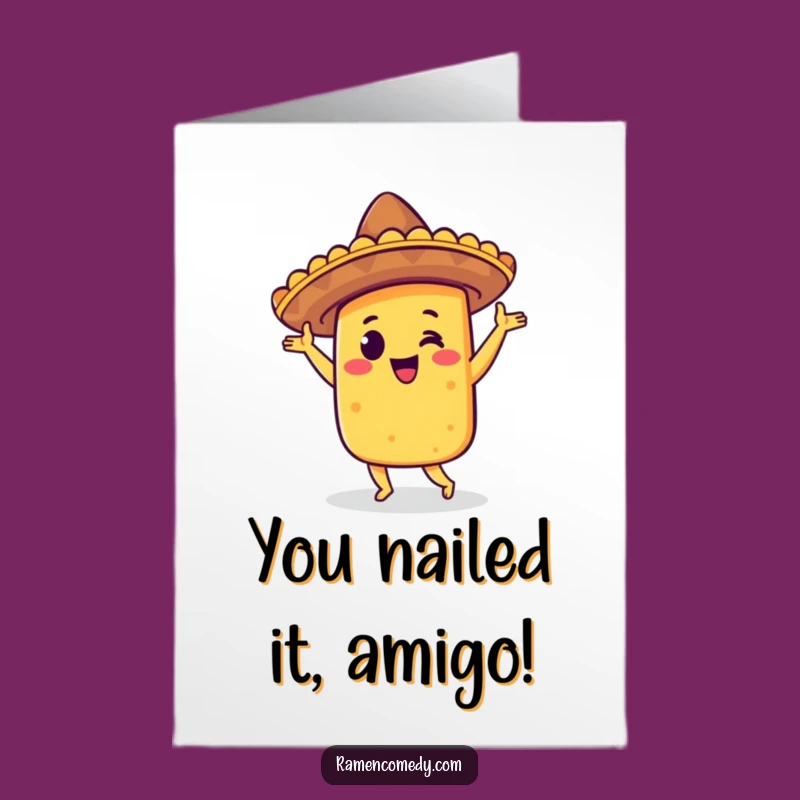 Taco Jig Congrats Card: Festive Free Printable for Instant Celebration Download
