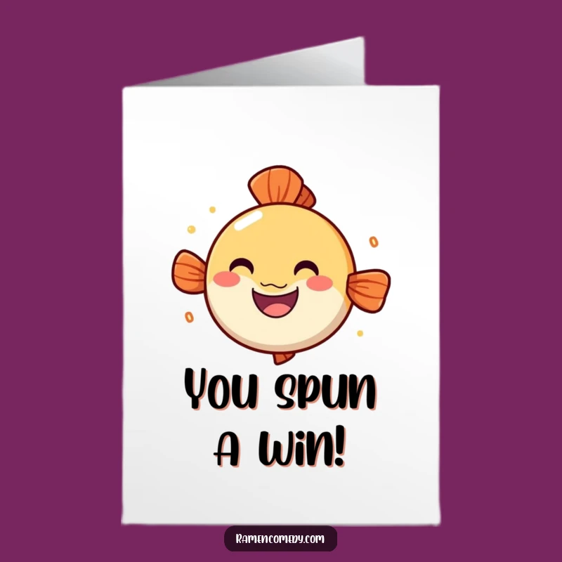 Free Printable Congrats Card: Cheerful Narutomaki Downloadable Celebration