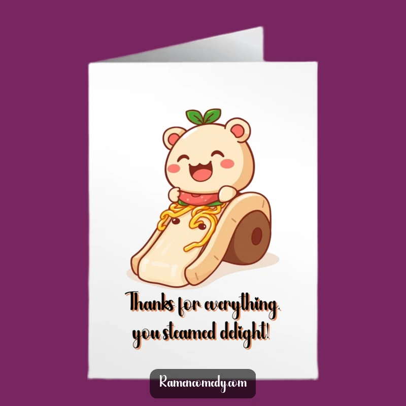 Free Printable Thank You Card: Bao Bun Slides - Yummy Gratitude Expressed